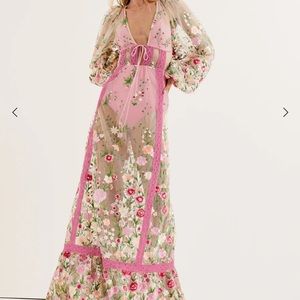 For love and lemons Luna floral maxi dress